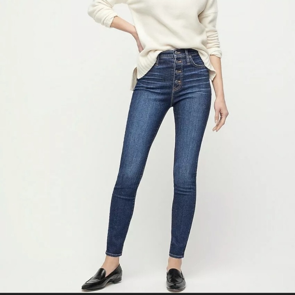 NWT J CREW HIGHEST RISE BUTTON FLY JEANS